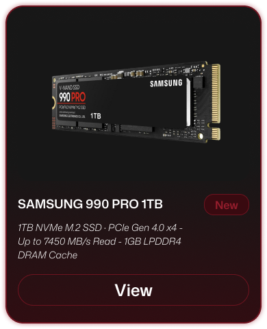 Samsung 990 PRO 1TB PCIe 4.0 NVMe M.2